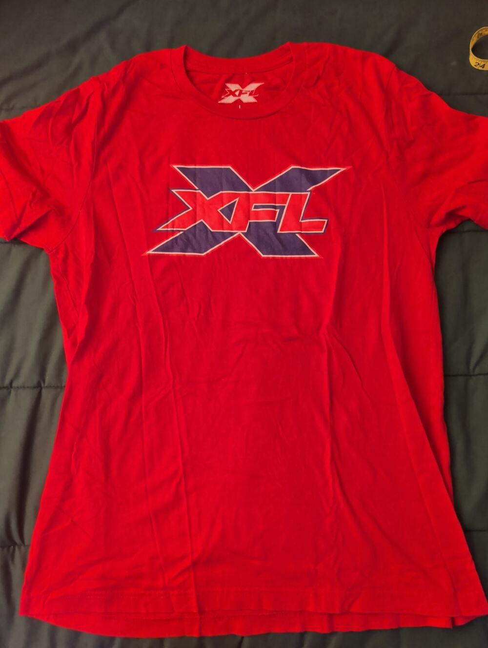 XFL Shirt Red Large Slim Mens 2018
